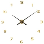 JVD HT465.2 - ~90cm - Zegar naklejany - Żółto Złoty