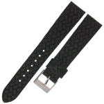 LAVVU Twist LSYUB18 - 18mm - Czarny - Skórzany pasek do zegarka