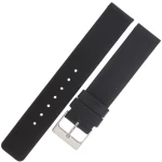 HORIDO 1158 - CZARNY - 18mm - Skórzany pasek do zegarka