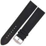 HORIDO 9201SL - CZARNY - 24mm - Skórzany pasek do zegarka