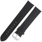 HORIDO 0189 - CZARNY - 20mm - Skórzany pasek do zegarka