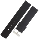 HORIDO 1158 - CZARNY - 20mm - Skórzany pasek do zegarka