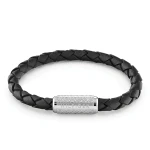 TOMMY HILFIGER 2790479 - Eplore the Braid - Męska - Bransoleta skórzana - Czarny