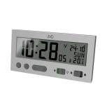 JVD RB9410.1 - 13,1x6,6cm - SREBRNY / Szary - Budzik elektroniczny DCF77