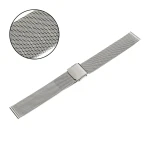 PACIFIC MS04 - Srebrna - 20mm - Stalowa bransoleta do zegarka (mesh)