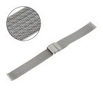 PACIFIC MS04F - Srebrna - 18mm - Stalowa bransoleta do zegarka (mesh)
