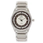 FUJI Time M3606AS - SILVER/BROWN - Męski - Zegarek mechaniczny AUTOMATIC