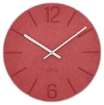 LAVVU Natur LCT5023 - 34cm - CZERWONY - Zegar ścienny