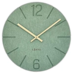 LAVVU Natur LCT5027 - 34cm - ZIELONY - Zegar ścienny