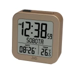 JVD RB9370.4 - 7,2x7,4cm - MIEDZIANY - Budzik elektroniczny DCF77
