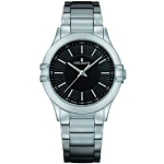 DELBANA Capri - Silver/Black - Damski - Zegarek kwarcowy