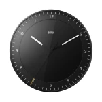 BRAUN BC17B - 30cm - CZARNY - Zegar ścienny