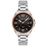 LAVVU LWM0096 - Herning Rose Gold - Męski - Zegarek na pasku skórzanym
