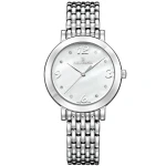 DELBANA Villanova - Silver/White Pearl - Damski - Zegarek kwarcowy