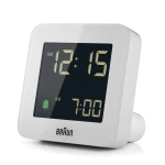 BRAUN BC09W - 7,55x7,55cm - BIAŁY - Budzik elektroniczny