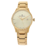 DELBANA Montale - Gold/Gold - Męski - Zegarek kwarcowy