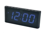 JVD SB1000.2 - 20x9,2cm - CZARNY / Niebieski - Budzik elektroniczny z radiem FM