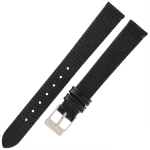 TEKLA J1 - 14mm - Jaszczurka - CZARNY - Skórzany pasek do zegarka