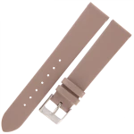 TEKLA G11 - 18mm - Gładki - CIEMNY BEŻOWY - Skórzany pasek do zegarka