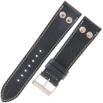 LAVVU Pilot LSUAL22 - 22mm - GRANATOWY - Skórzany pasek do zegarka