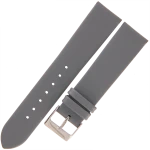 TEKLA G6B - 20mm - Gładki - SZARY - Skórzany pasek do zegarka