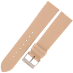 TEKLA G10 - 20mm  - Gładki - KREMOWY - Skórzany pasek do zegarka