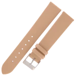 TEKLA G10 - 18mm  - Gładki - KREMOWY - Skórzany pasek do zegarka