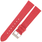 TEKLA J3A - 18mm - Jaszczurka - JASNY CZERWONY - Skórzany pasek do zegarka