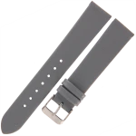 TEKLA G6B - 18mm - Gładki - SZARY - Skórzany pasek do zegarka