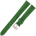 TEKLA K80A - 14mm - Krokodyl - JASNY ZIELONY - Skórzany pasek do zegarka
