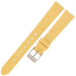 TEKLA J3E - 14mm - Jaszczurka - ŻÓŁTY - Skórzany pasek do zegarka