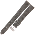 TEKLA J6 - 14mm - Jaszczurka - SZARY - Skórzany pasek do zegarka