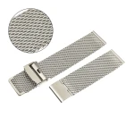 PACIFIC MS10 - Srebrna - 20mm - Stalowa bransoleta do zegarka (mesh)