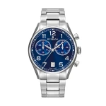 DELBANA Fiorentino Chronograph - Silver/Blue - Męski - Zegarek kwarcowy