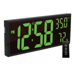 JVD DH309.3 - 41x17cm - Czarny/Zielony - Zegar elektroniczny
