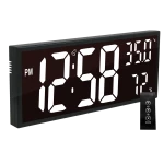 JVD DH309.1 - 41x17cm - Czarny/Biały - Zegar elektroniczny