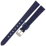 TEKLA J4B - 12mm - Jaszczurka - CIEMNY NIEBIESKI - Skórzany pasek do zegarka