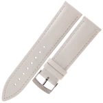 TEKLA EZ50 - 22mm - BIAŁY - Skórzany pasek do zegarka