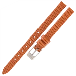 TEKLA J3B - 10mm - Jaszczurka - POMARAŃCZOWY - Skórzany pasek do zegarka
