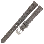 TEKLA J6 - 12mm - Jaszczurka - SZARY - Skórzany pasek do zegarka
