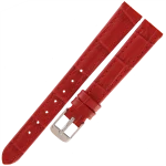 TEKLA K30 - 12mm - Krokodyl - CZERWONY - Skórzany pasek do zegarka