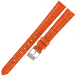 TEKLA K30B - 12mm - Krokodyl - POMARAŃCZOWY - Skórzany pasek do zegarka