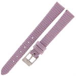 TEKLA J11N - 12mm - Jaszczurka - FIOLETOWY - Skórzany pasek do zegarka