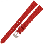 TEKLA J3 - 12mm - Jaszczurka - CZERWONY - Skórzany pasek do zegarka