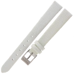 TEKLA J5N - 12mm - Jaszczurka - BIAŁY - Skórzany pasek do zegarka