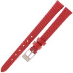 TEKLA J3 - 10mm - Jaszczurka - CZERWONY - Skórzany pasek do zegarka