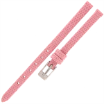 TEKLA J10A - 06mm - Jaszczurka - JASNY RÓŻOWY - Skórzany pasek do zegarka