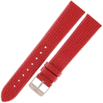 TEKLA J3N - 18mm - Jaszczurka - CZERWONY - Skórzany pasek do zegarka