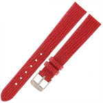 TEKLA J3N - 14mm - Jaszczurka - CZERWONY - Skórzany pasek do zegarka