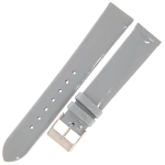 TEKLA G6P - 18mm - SZARY (lakierowany) - Skórzany pasek do zegarka